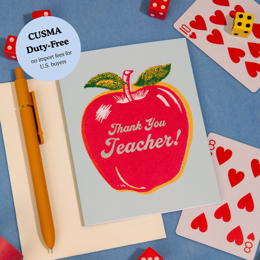 Thank You Teacher – Foil Teacher Appreciation Card