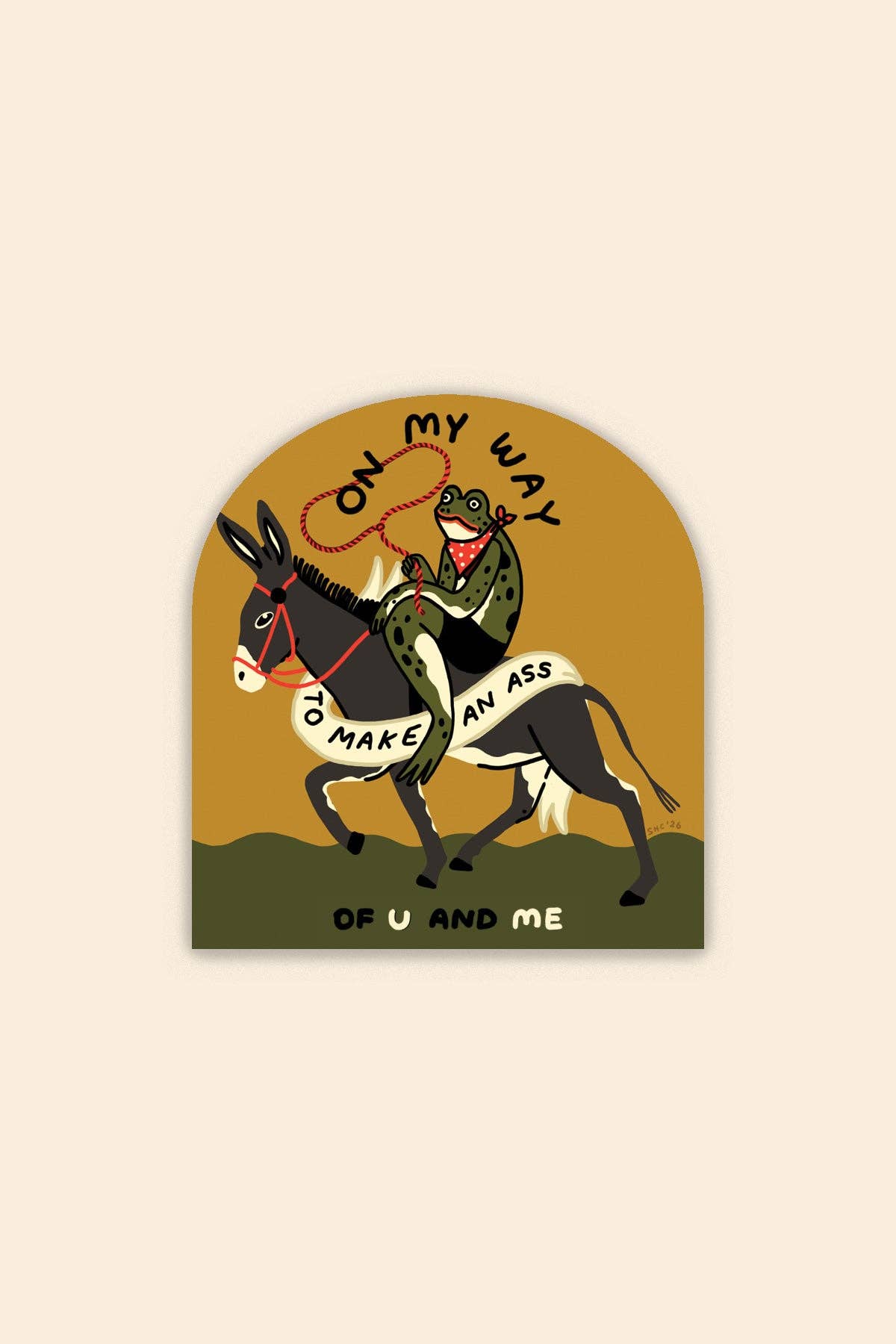 Make an Ass Sticker | Funny Waterproof Vinyl Sticker