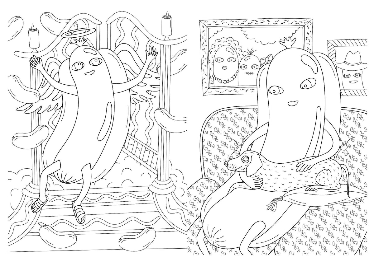 The Hot Dog Coloring and Activity Book