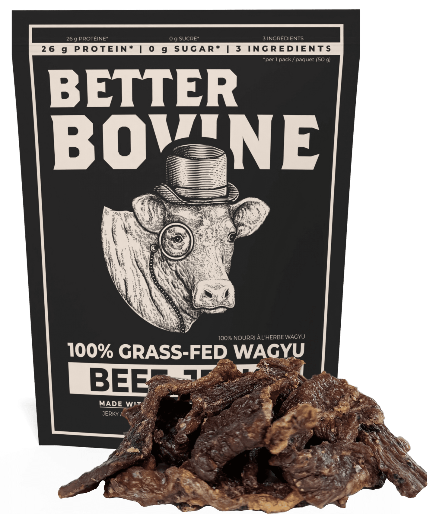 Better Bovine 100% Grassfed Wagyu Beef Jerky