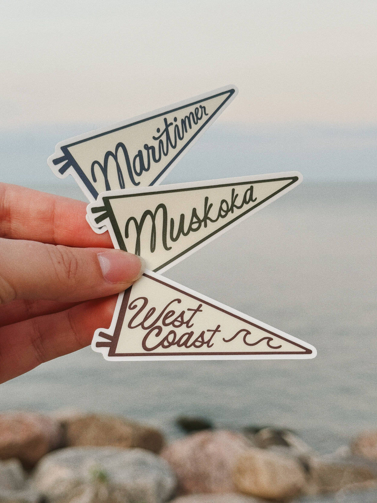 West Coast - Pennant Vinyl Sticker