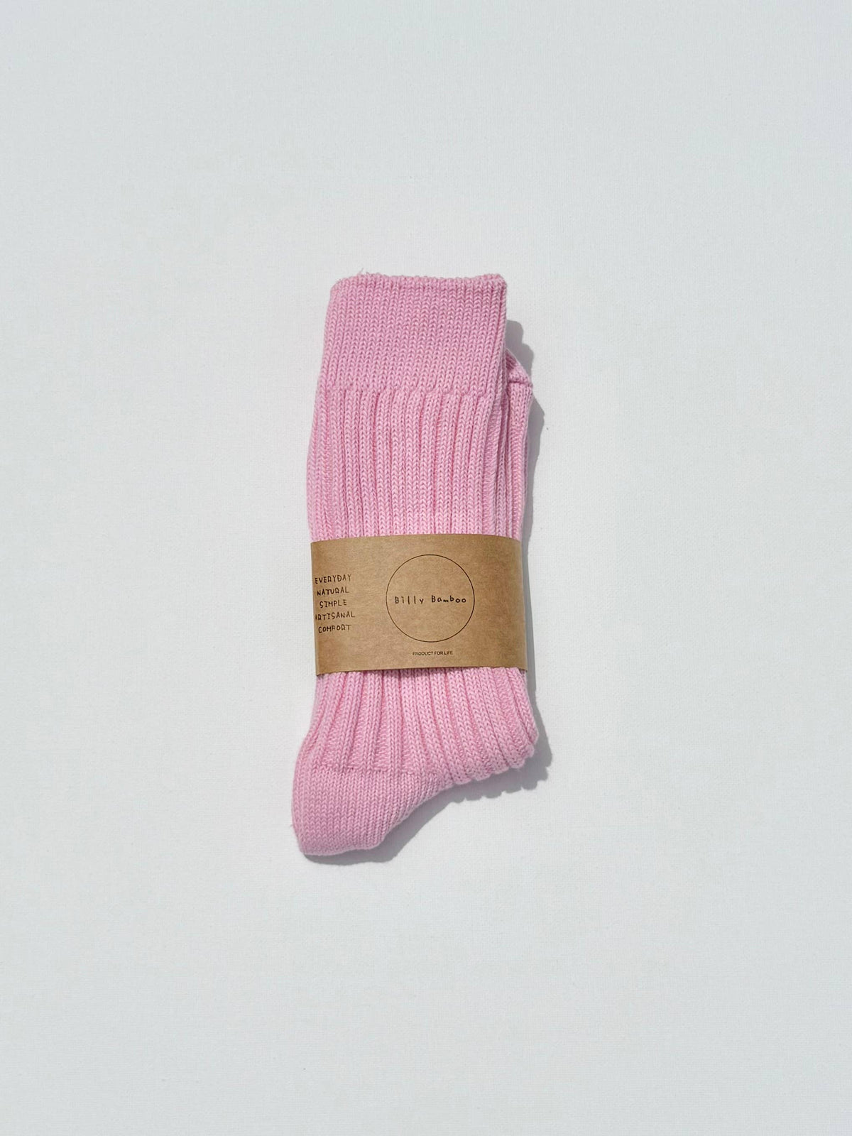 RIBBED COTTON HIGH SOCKS - Crystal bright