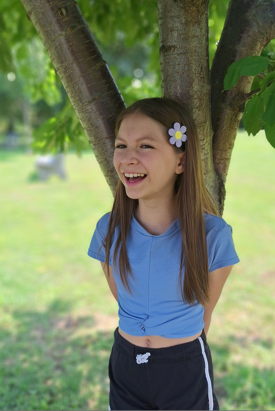Purple Flower Barrettes | Felt Barrettes | Hair Accessories