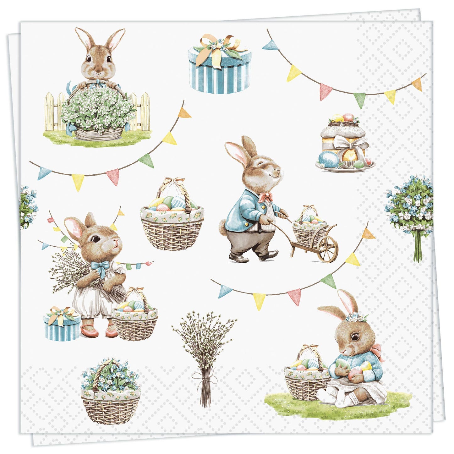 Bunny Joy  Luncheon Napkin