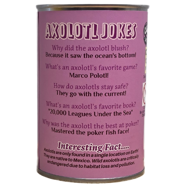 Canned Axolotl | Stuffed Animal Plush | Funny Jokes on Can