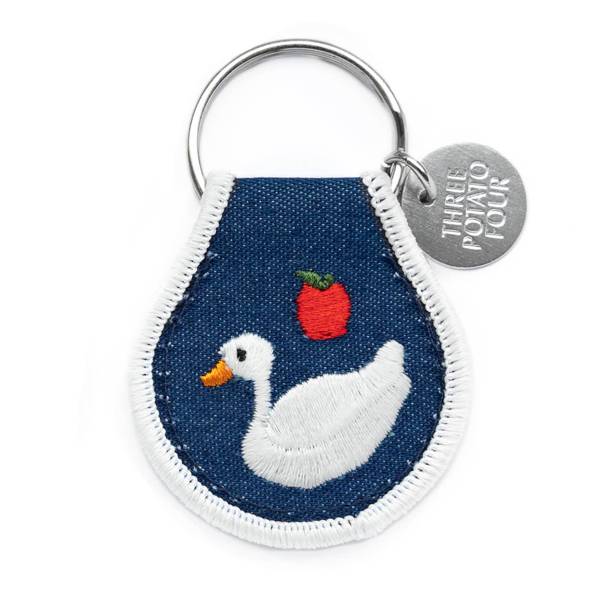 Patch Embroidered Keychain - Cottage Goose