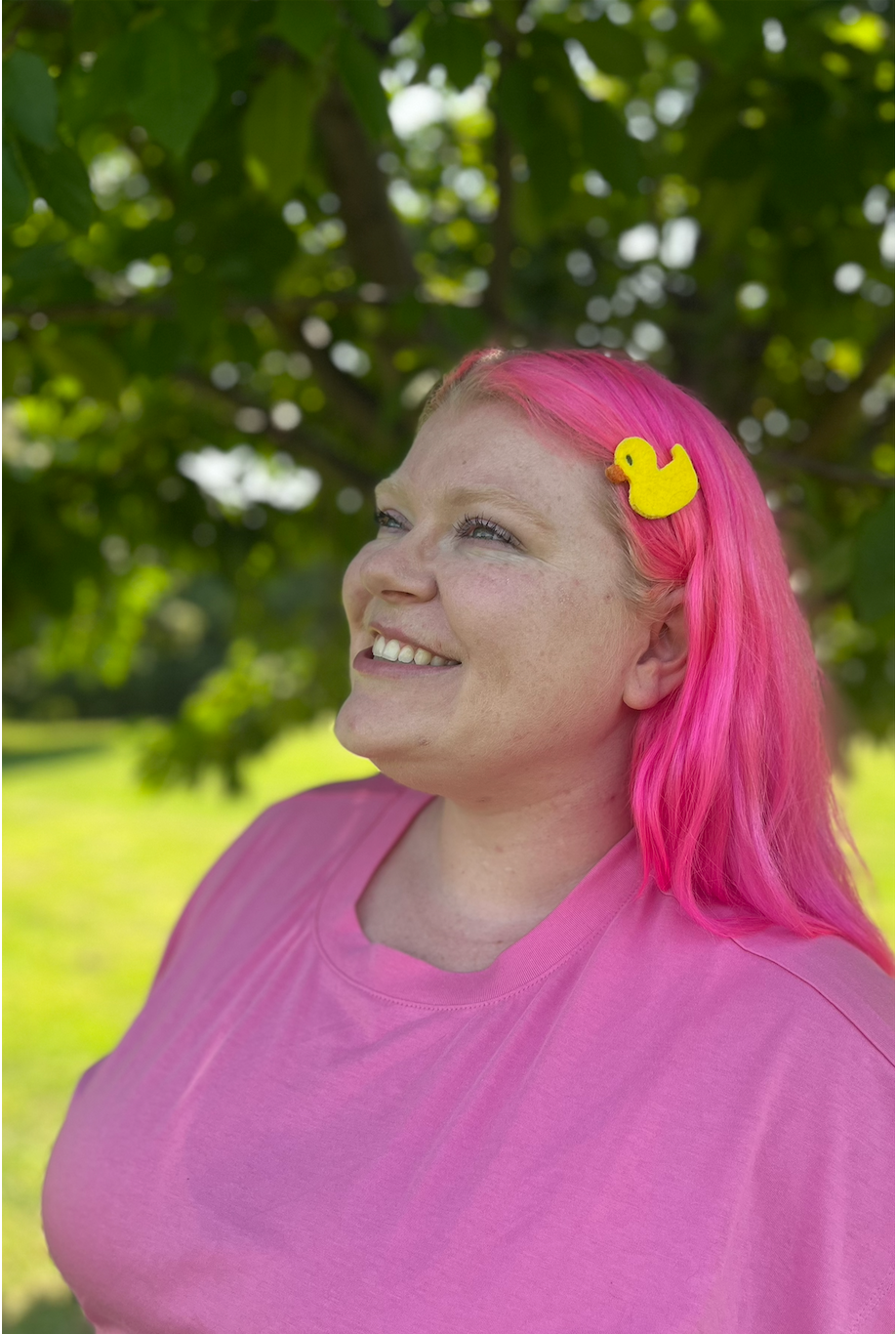 Rubber Duck Barrettes | Felt Barrettes | Hair Accessories