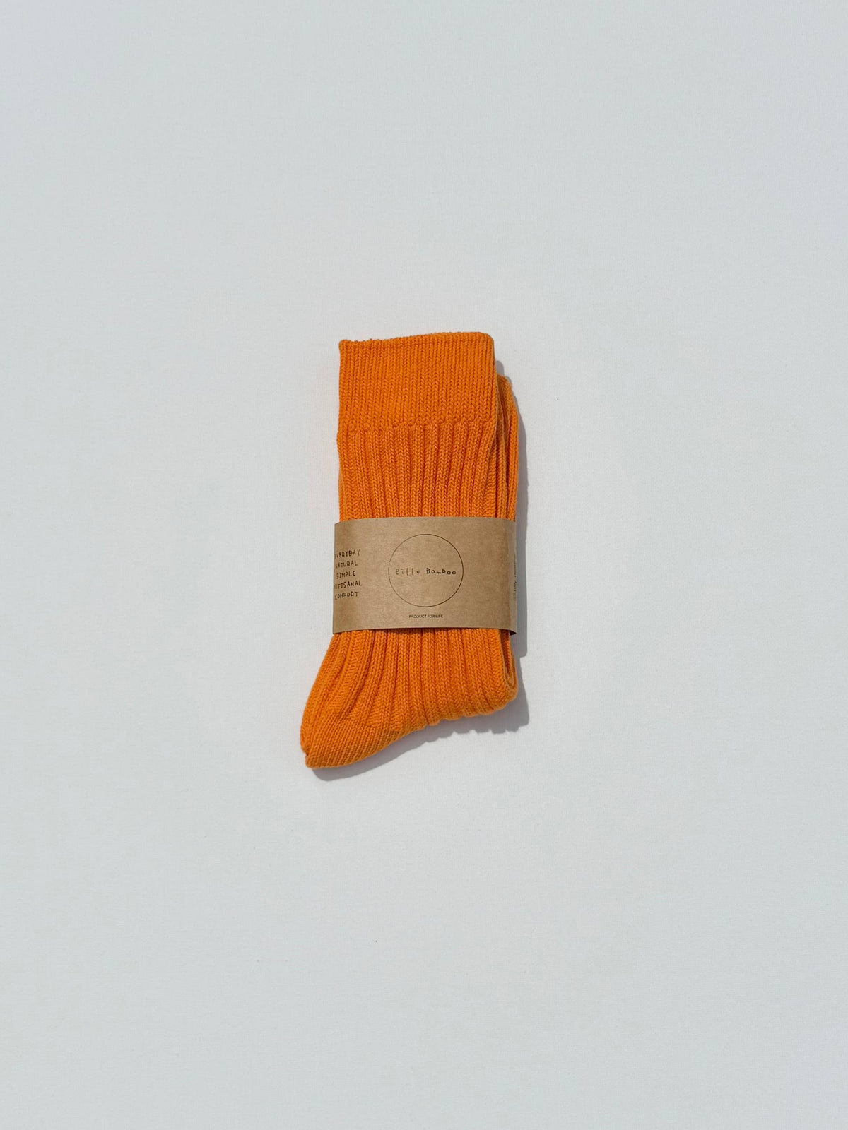 RIBBED COTTON HIGH SOCKS - Crystal bright