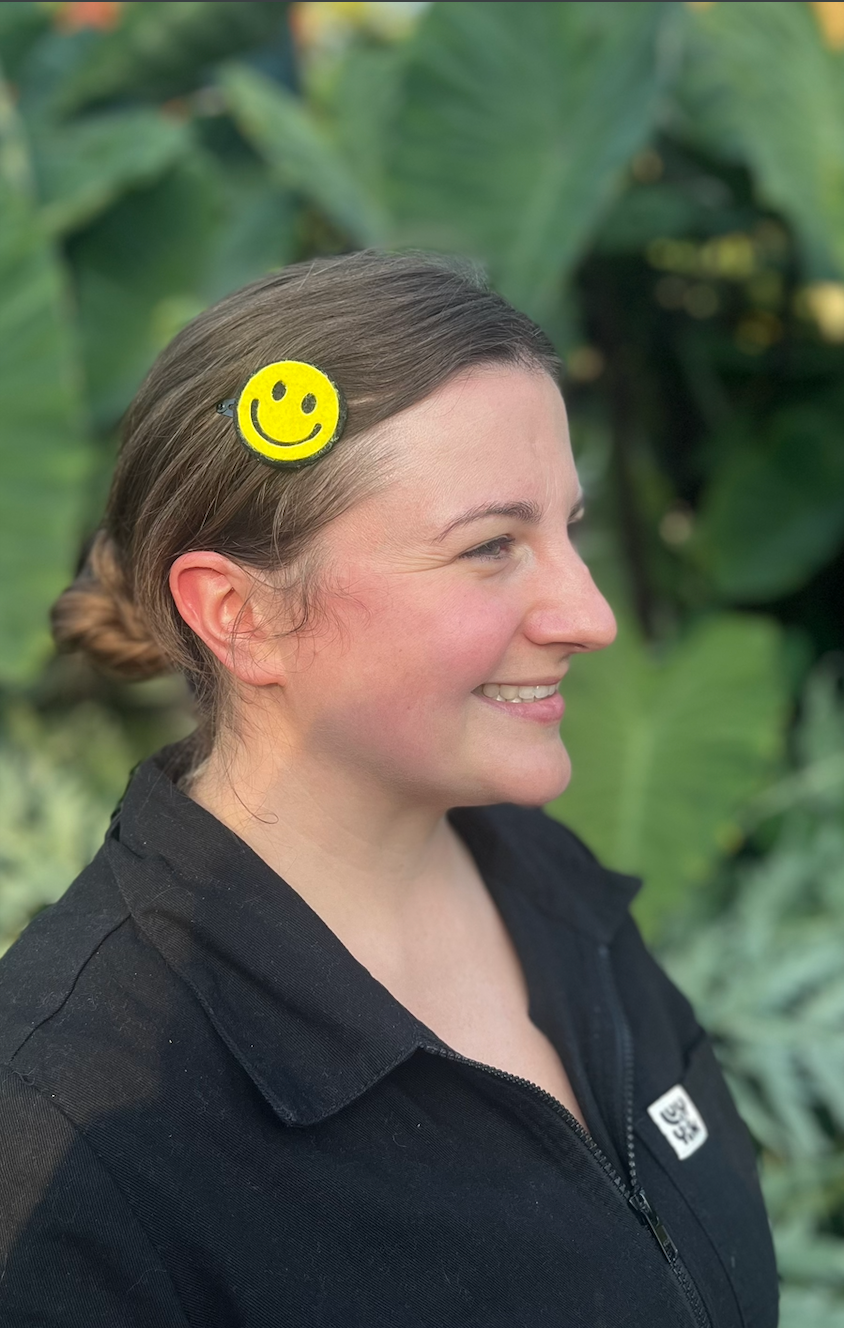 Smiley Face Barrettes | Felt Barrettes | Hair Accessories