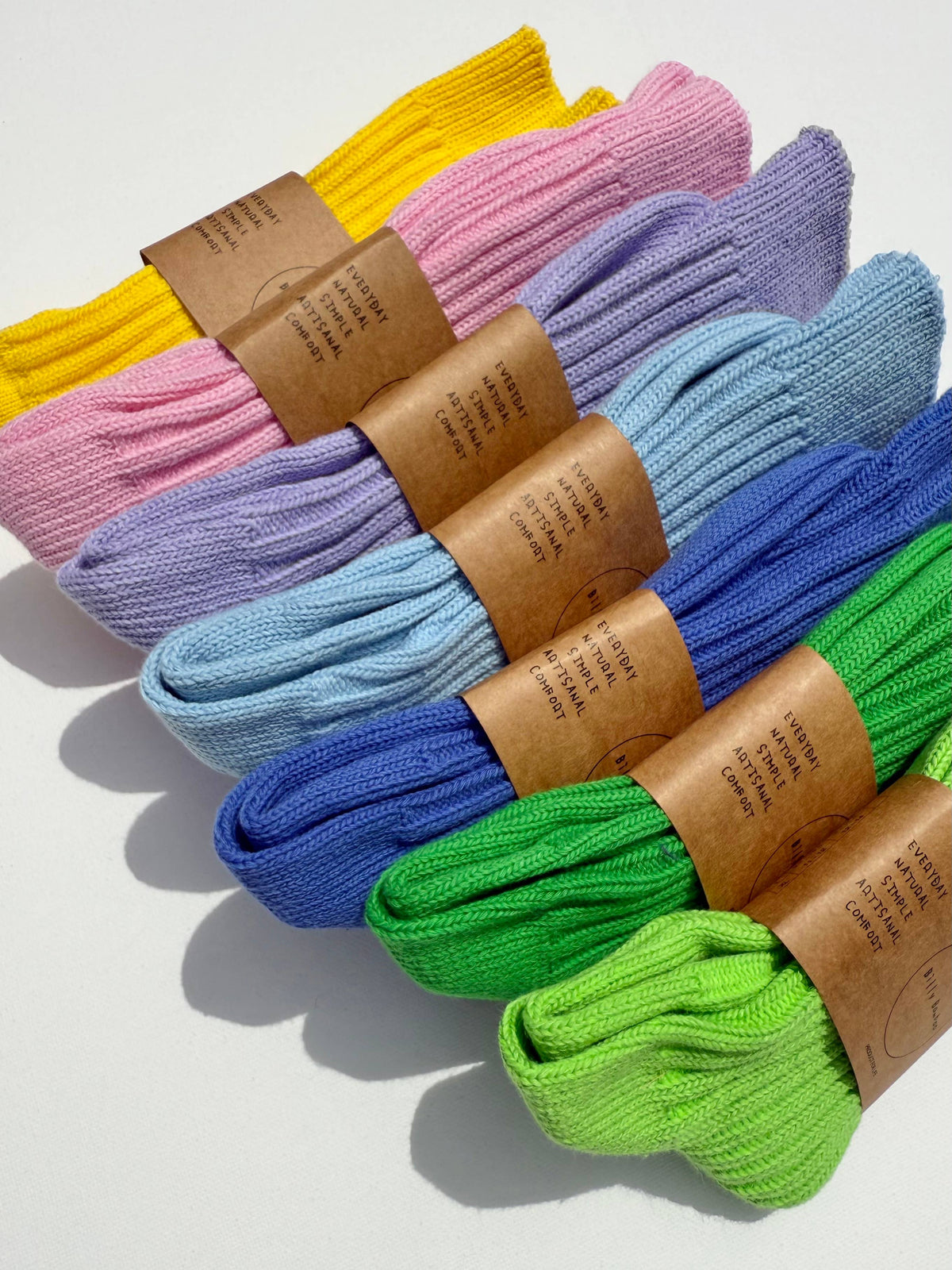 RIBBED COTTON HIGH SOCKS - Crystal bright