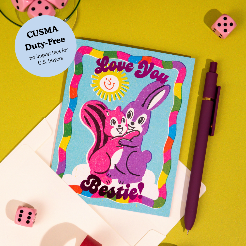 Love You Bestie! – Foil Friendship ✿ Just Because Card