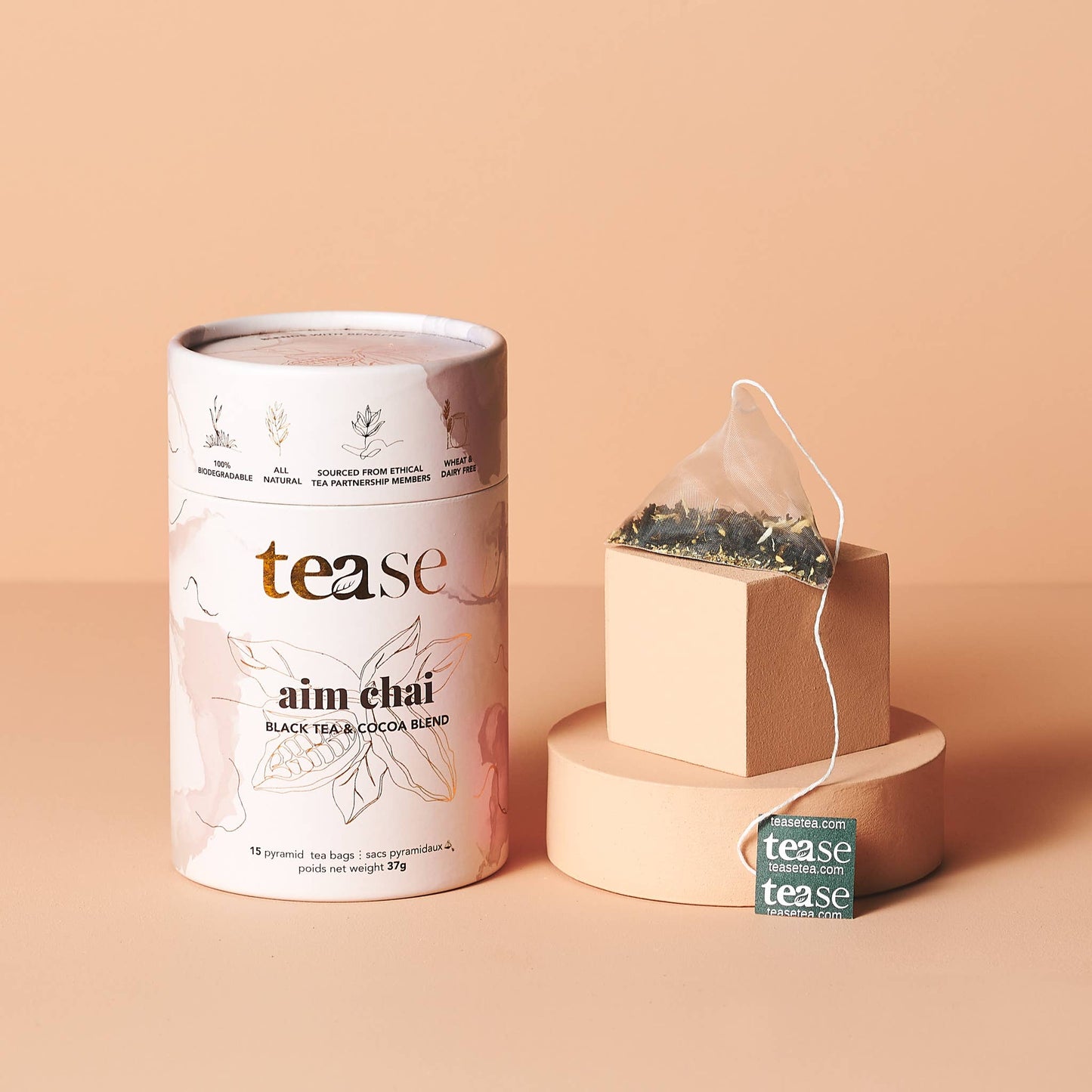 Aim Chai| All Natural Tea Blend | Biodegradable Tea Bags
