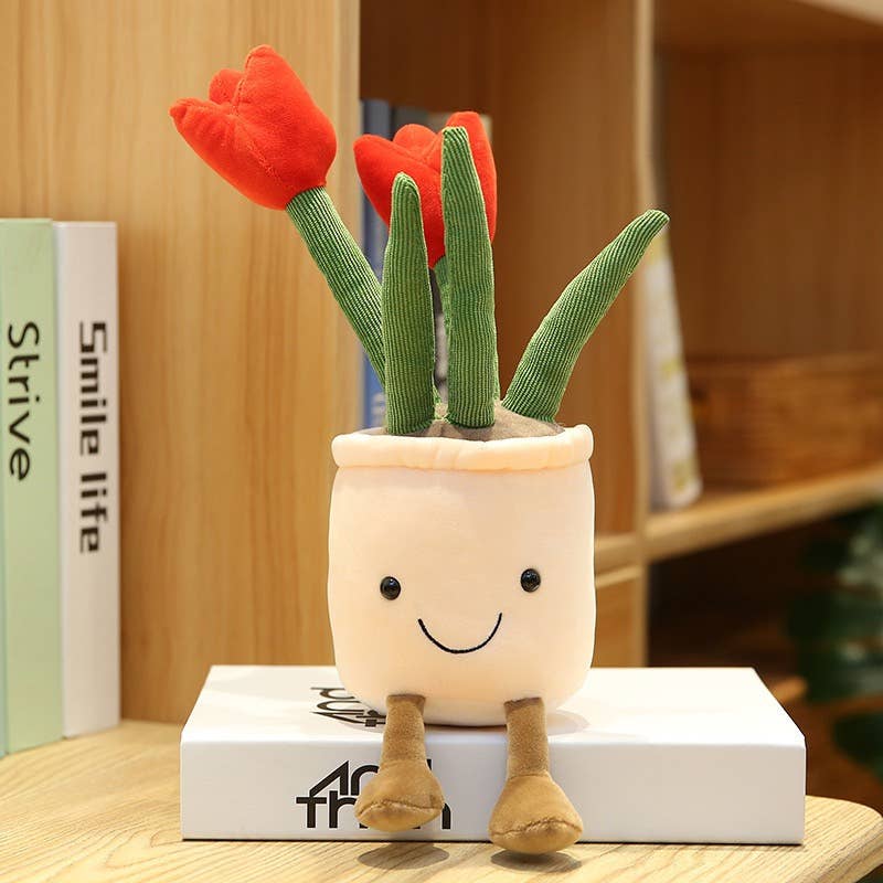 14" Tulip Plant Plush
