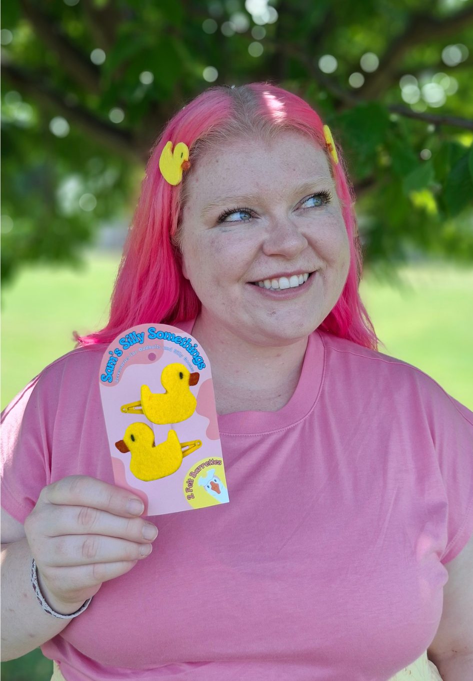 Rubber Duck Barrettes | Felt Barrettes | Hair Accessories
