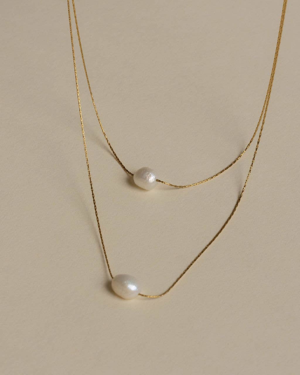 Double Strand Pearl Necklace
