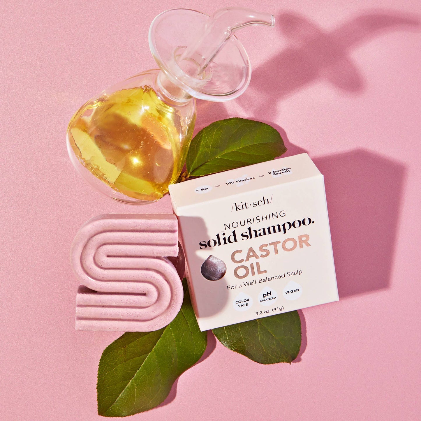 Kitsch Castor Oil Nourishing Shampoo Bar