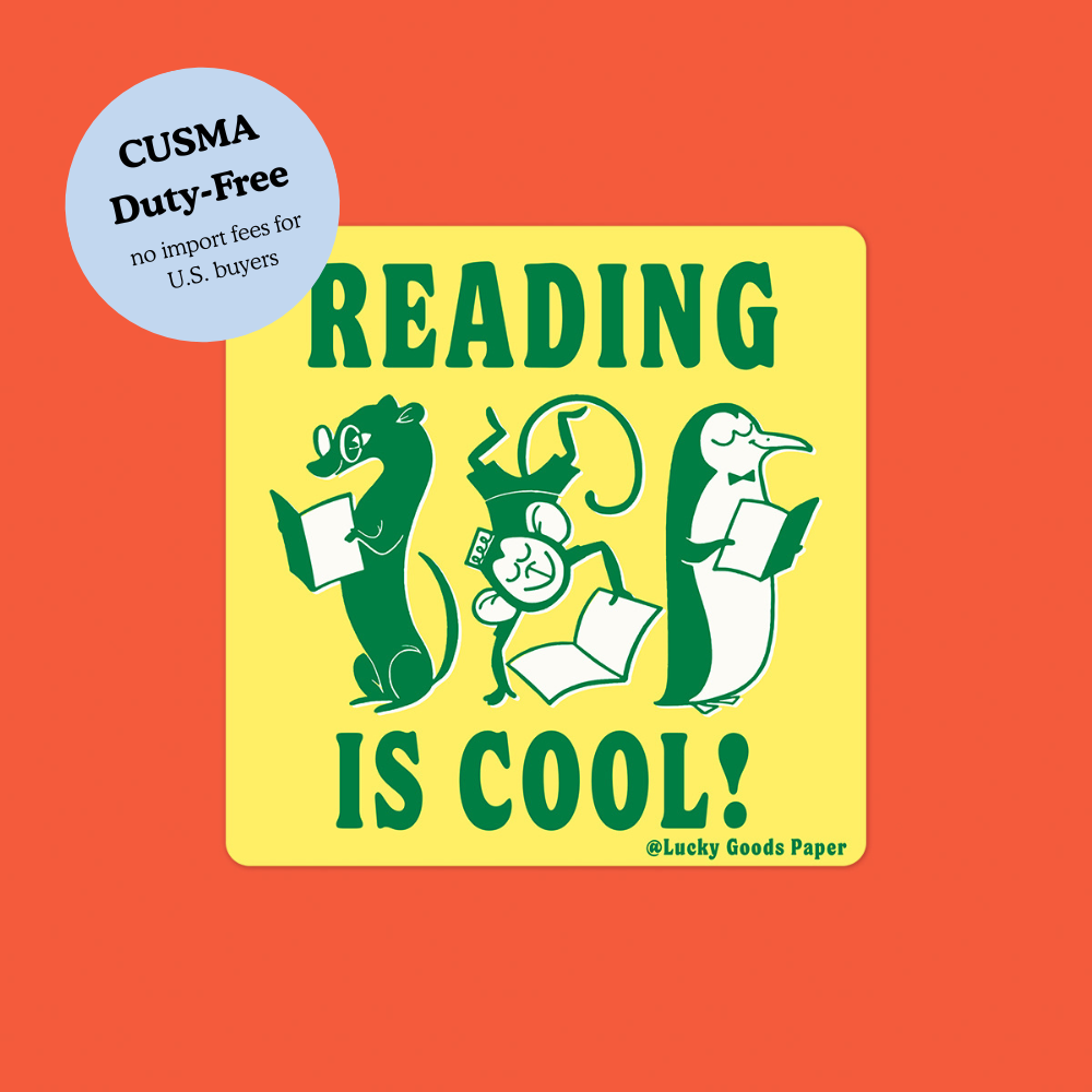 Reading is Cool – Matte Vinyl Sticker