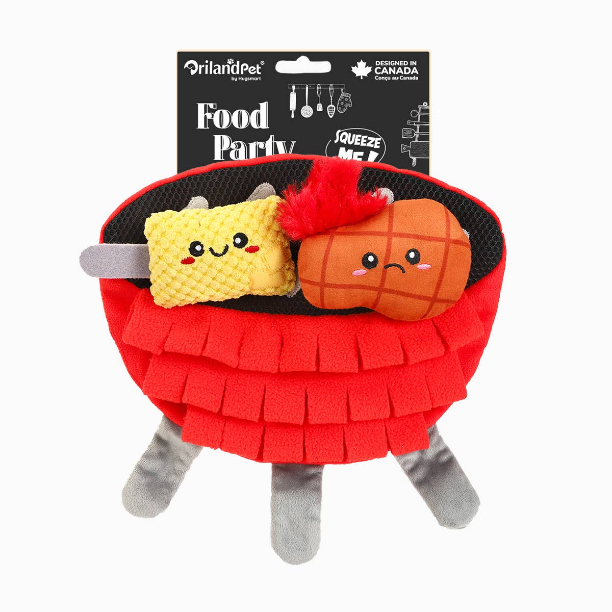 OrilandPet - Beach Daze | BBQ Grill - Dog Plush Toy
