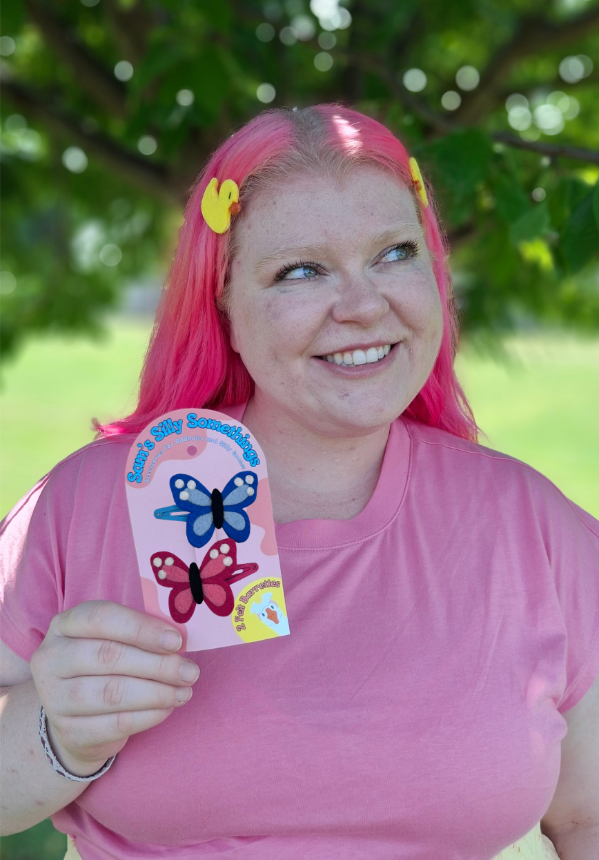 Butterfly Barrettes | Felt Barrettes | Hair Accessories