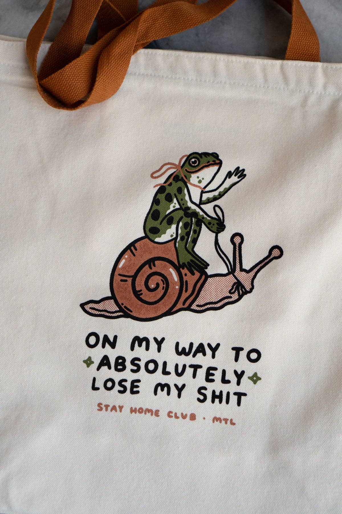 On my way to absolutely Lose my Shit Big Zip Tote  | Huge Zippered Canvas Tote - stay home club