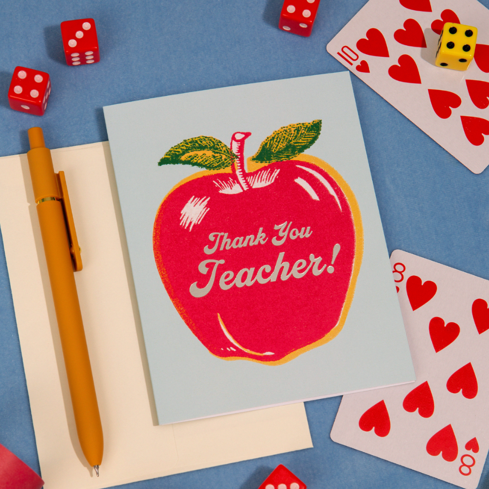 Thank You Teacher – Foil Teacher Appreciation Card