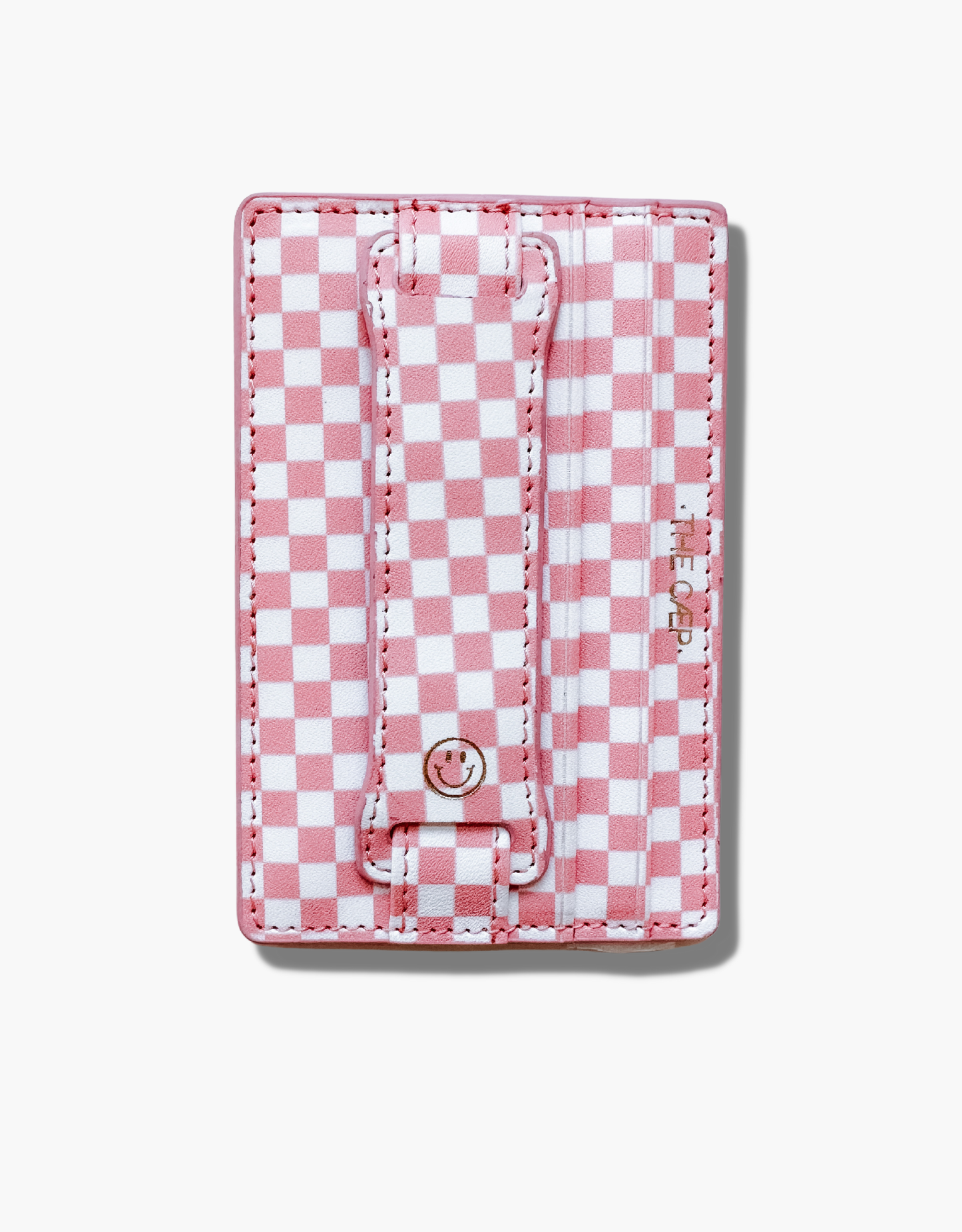 The Caep Pink Checkered Hoop Wallet