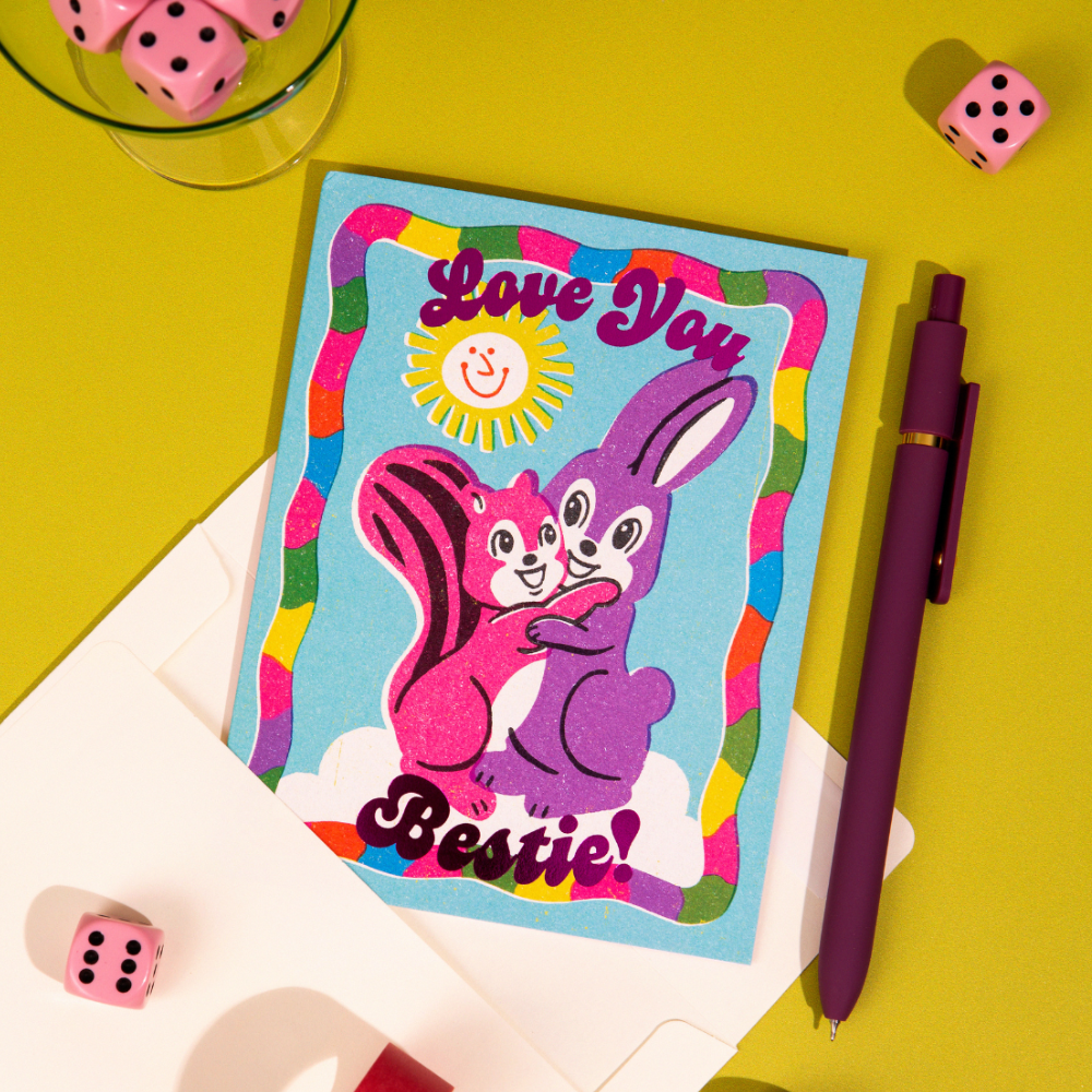 Love You Bestie! – Foil Friendship ✿ Just Because Card