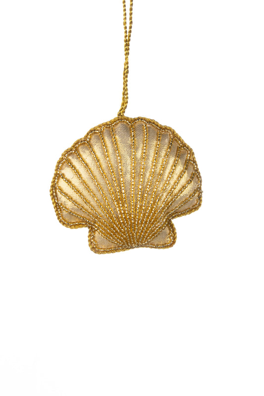 Beaded Gold Scallop