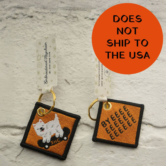 Sk8 Dawg - Embroidered Keychain