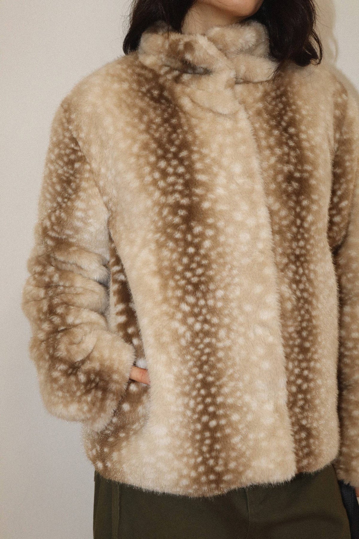 Fawn Faux Fur Jacket