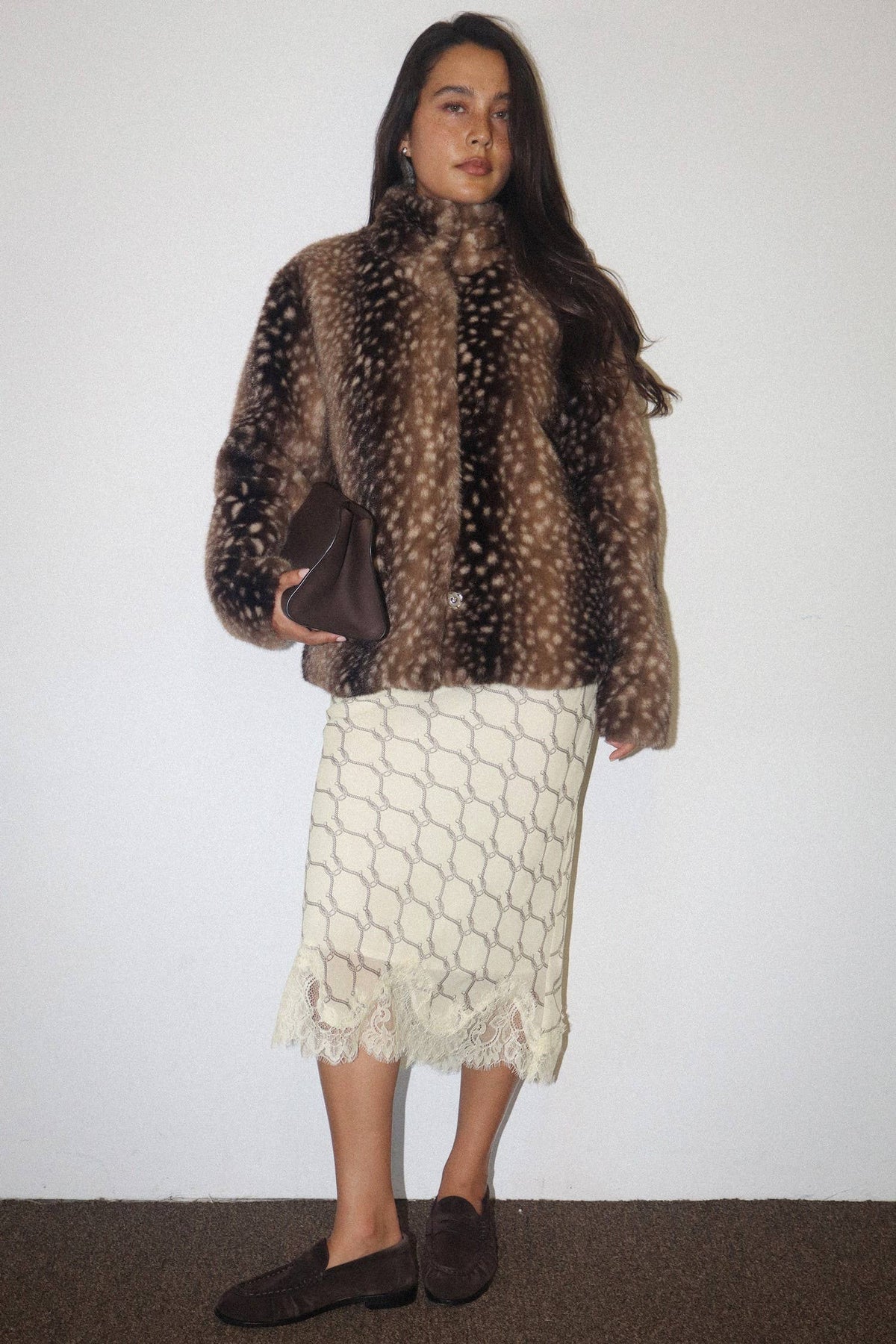 Fawn Faux Fur Jacket