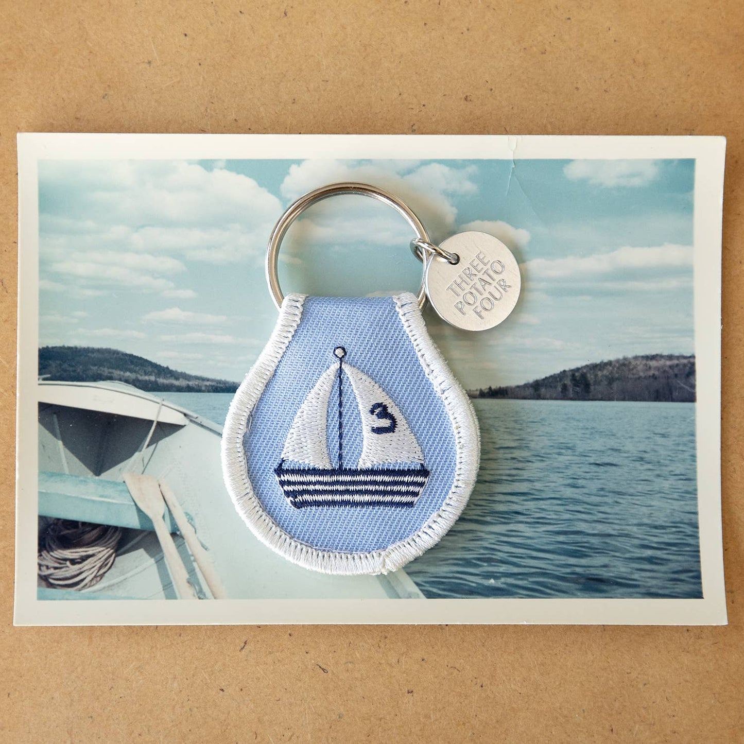 Patch Embroidered Keychain - Coastal Cruise