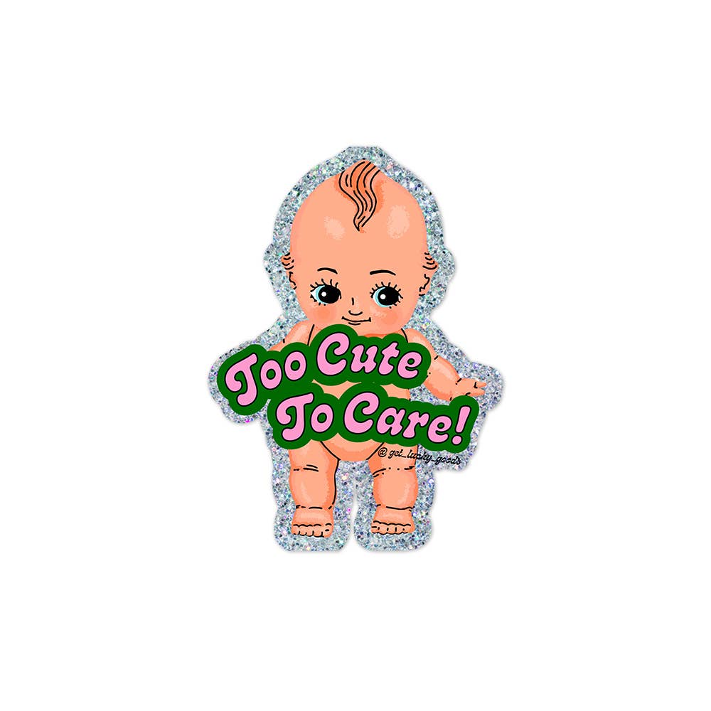Too Cute Kewpie - Glitter Holo Sticker