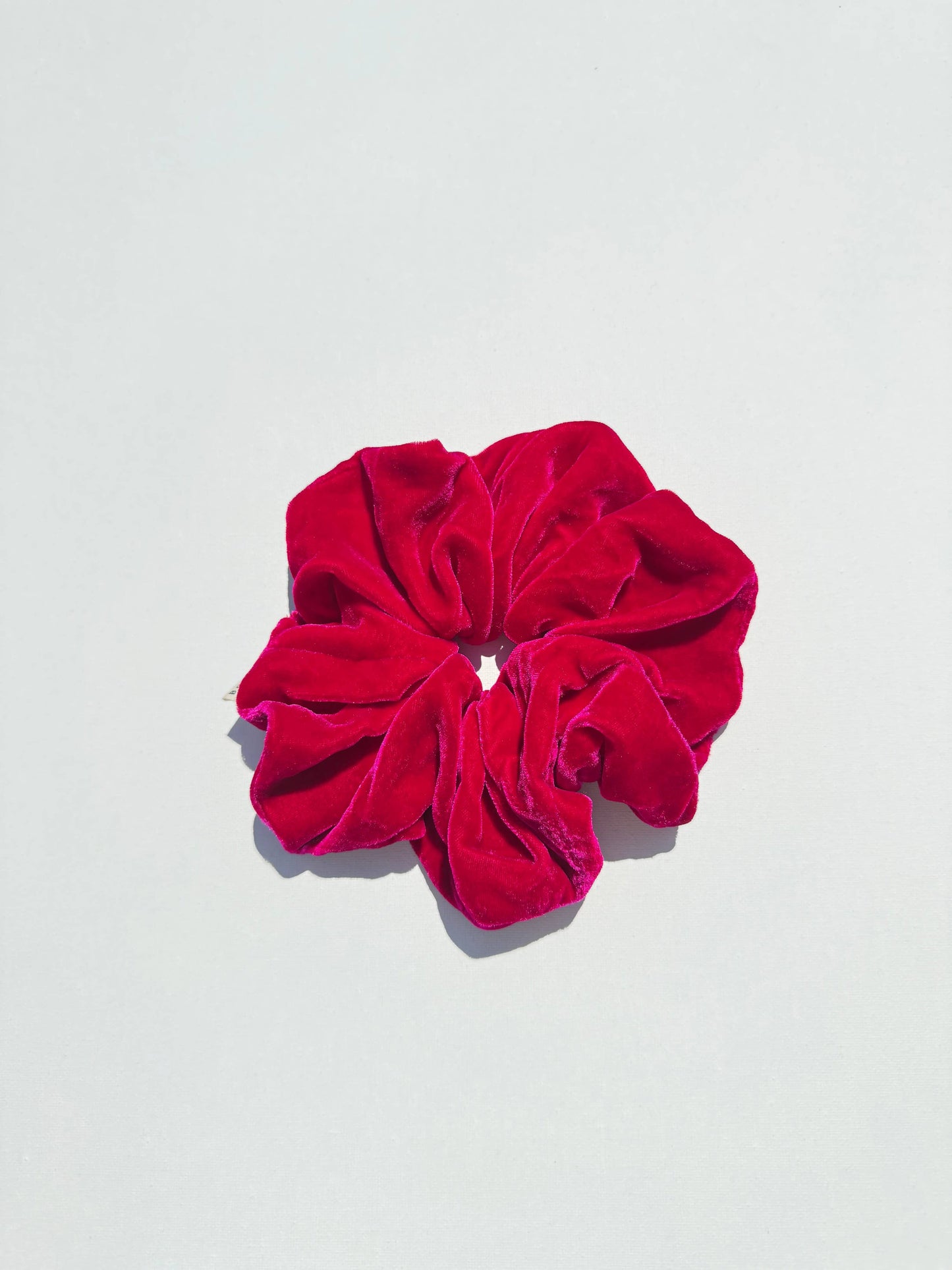 Billy Bamboo SILK VELVET SCRUNCHIES - crystal bright
