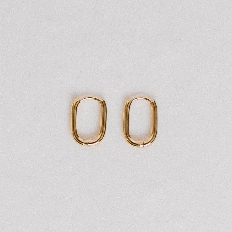 Dainty Oval Earrings