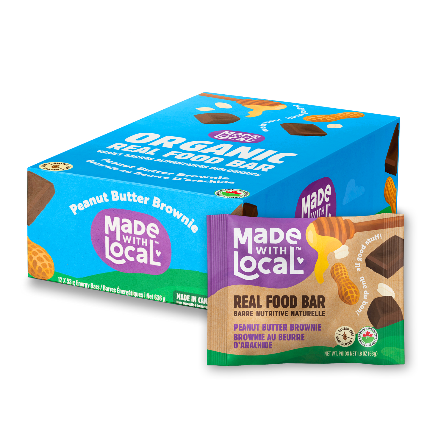 Peanut Butter Brownie | Organic Real Food Bar