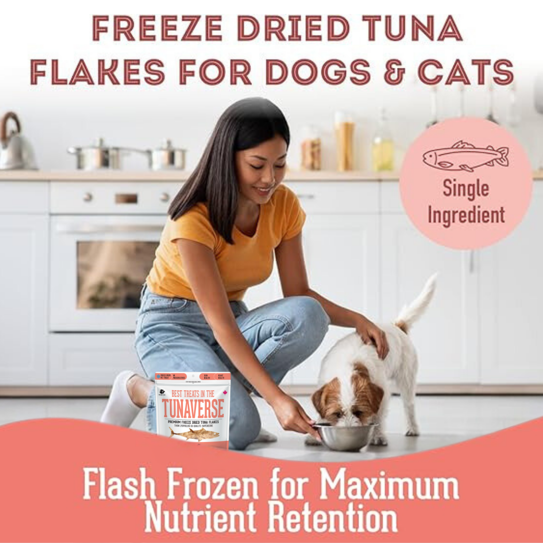 [CA only]Tuna Flakes Freeze-Dried Pet Treats Omega-3
