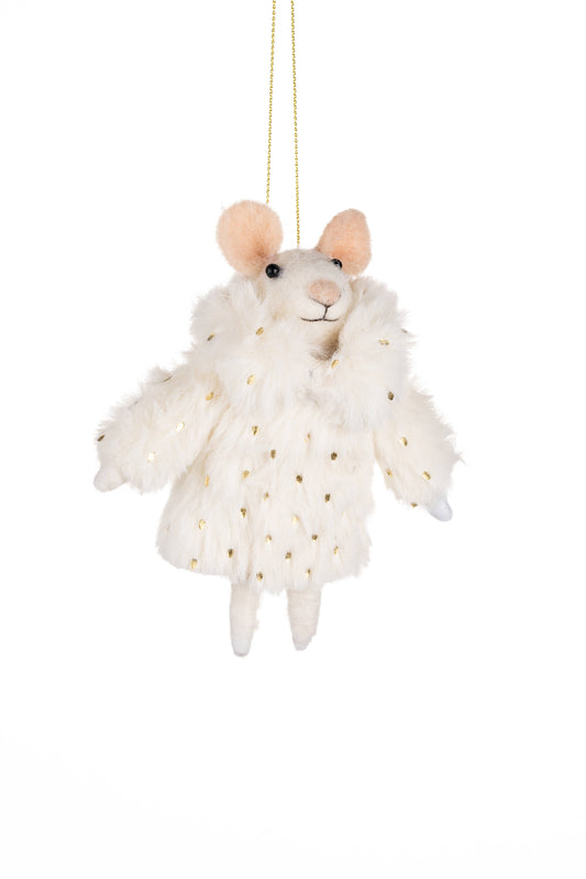 Chardonnay Mouse In Faux Fur