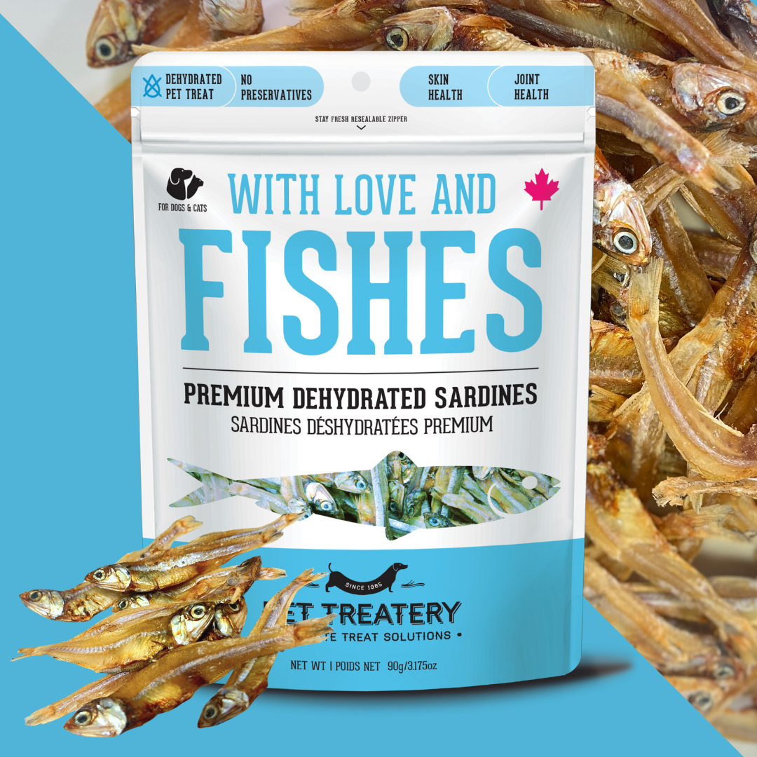 Sardines Dehydrated Pet Treats: High-Protein & Natural 90g