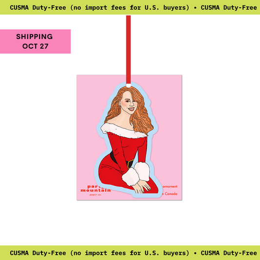 Mariah Cardstock Ornament