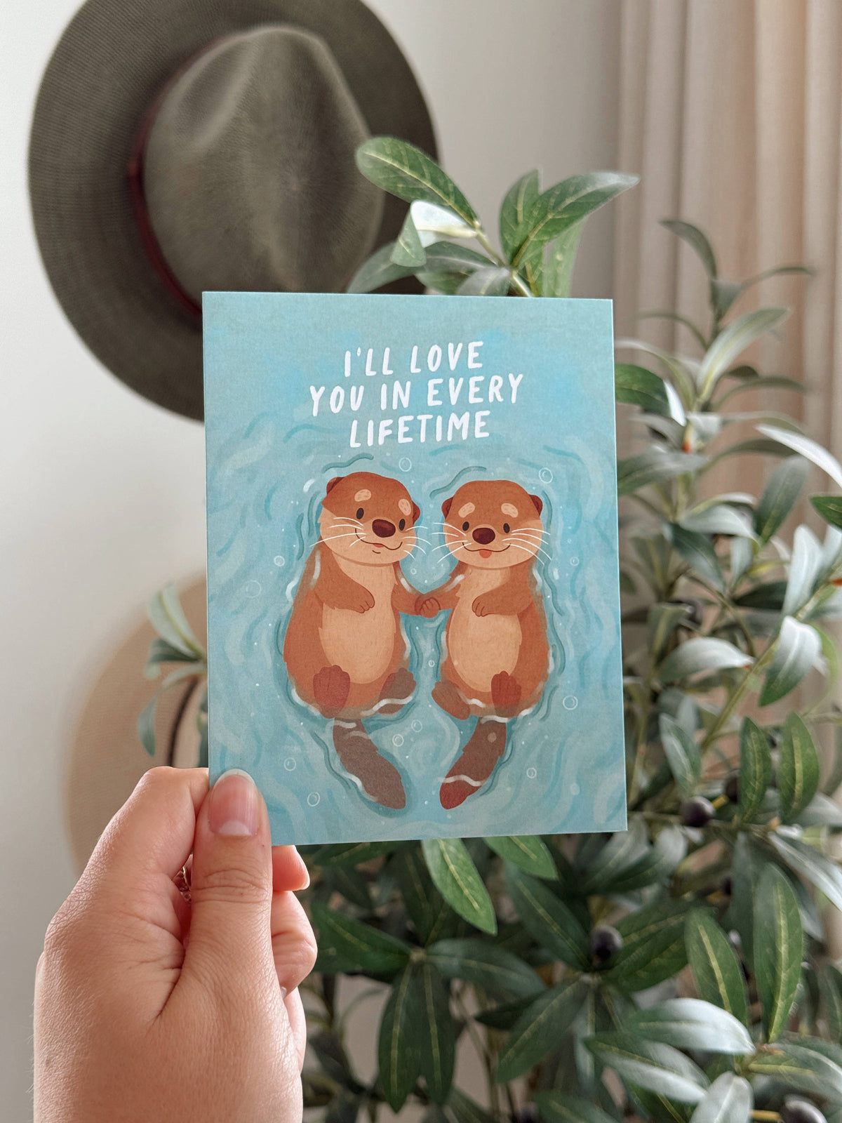 I'll Love You In Every Lifetime - Otter Love Card