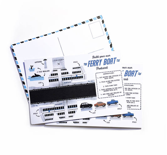 Build Your Own Ferry Boat Postcard & Salish Sea
