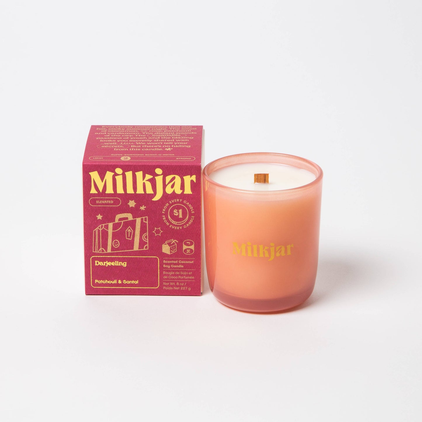Milkjar Darjeeling - Patchouli & Santal Coconut Soy 8oz Candle