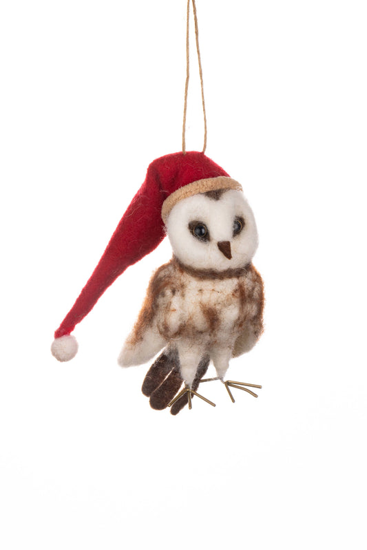Santa Hat Owl