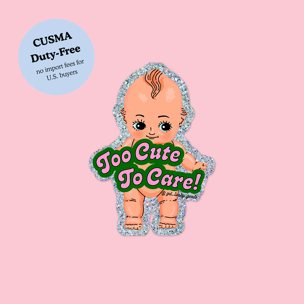 Too Cute Kewpie - Glitter Holo Sticker