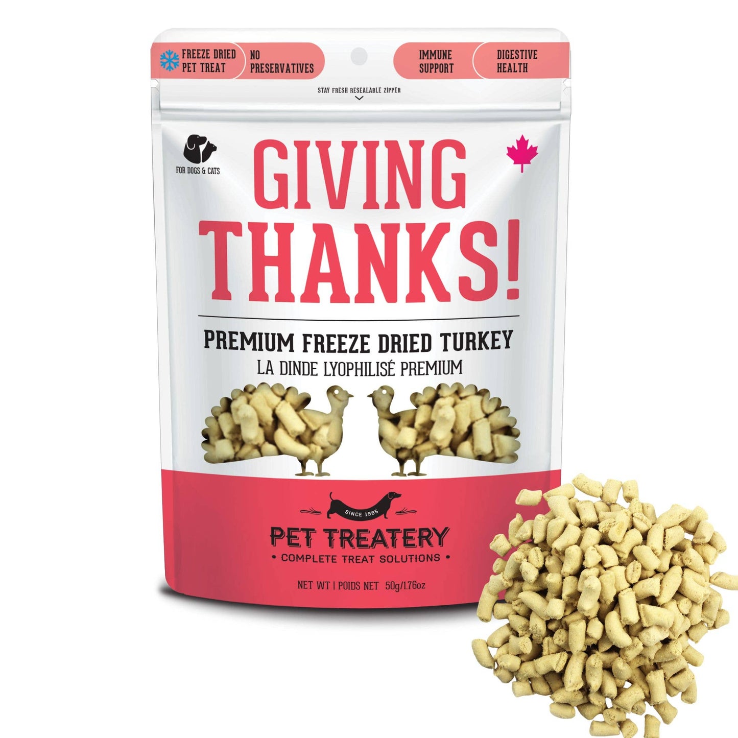 Freeze Dried Turkey Treat For Dogs & Cats 50g