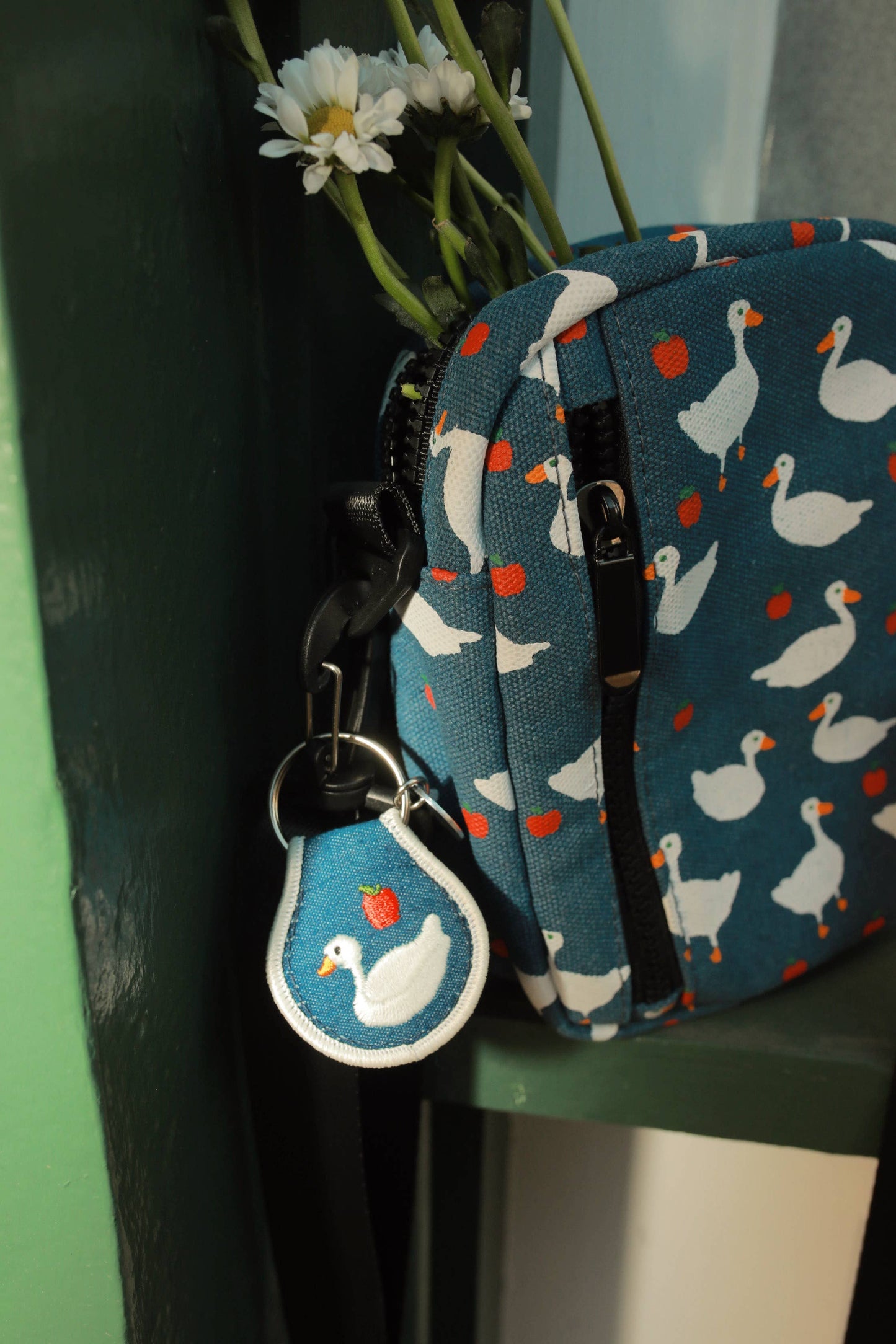 Patch Embroidered Keychain - Cottage Goose