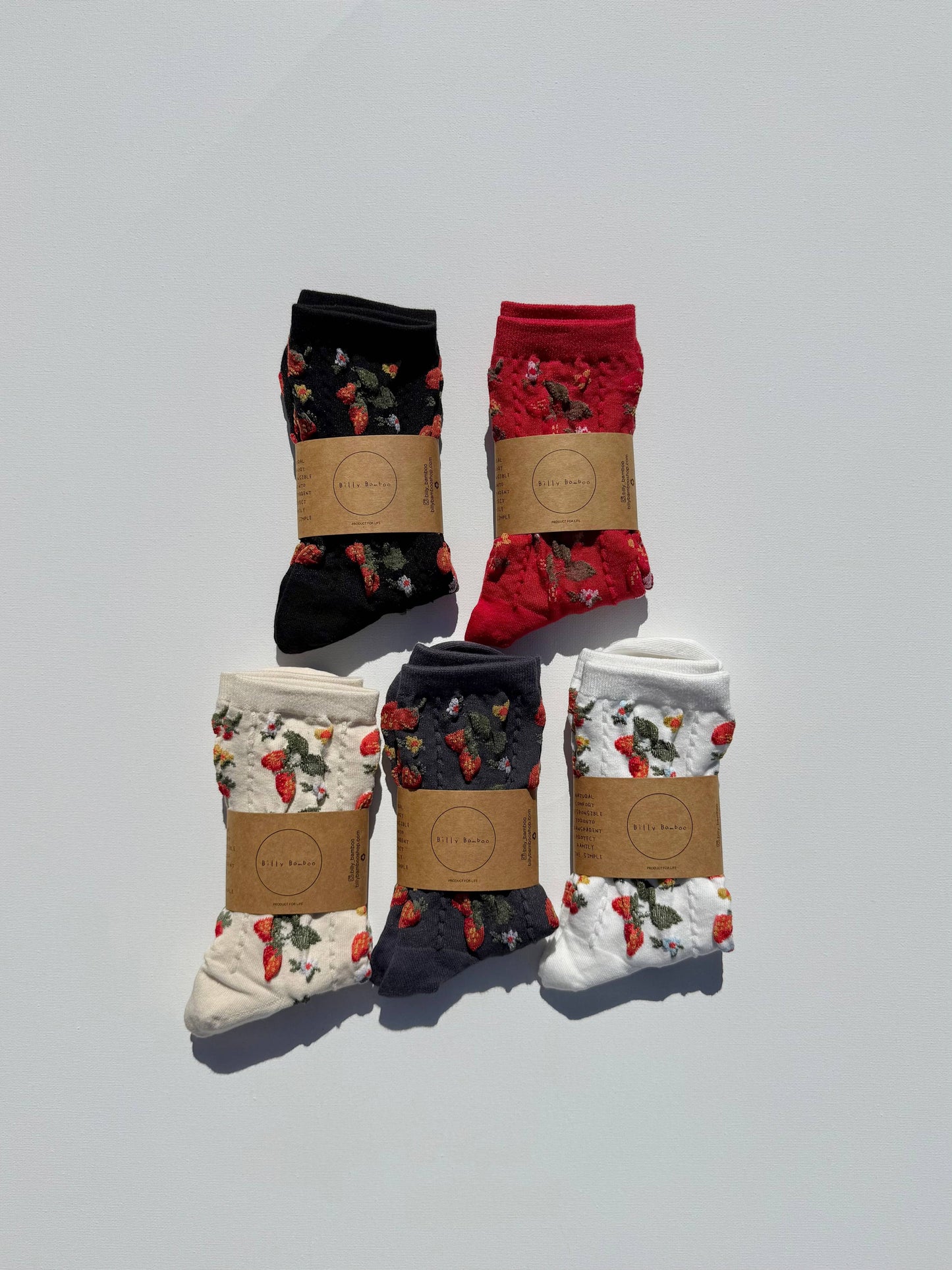 Billy Bamboo - Strawberry Socks