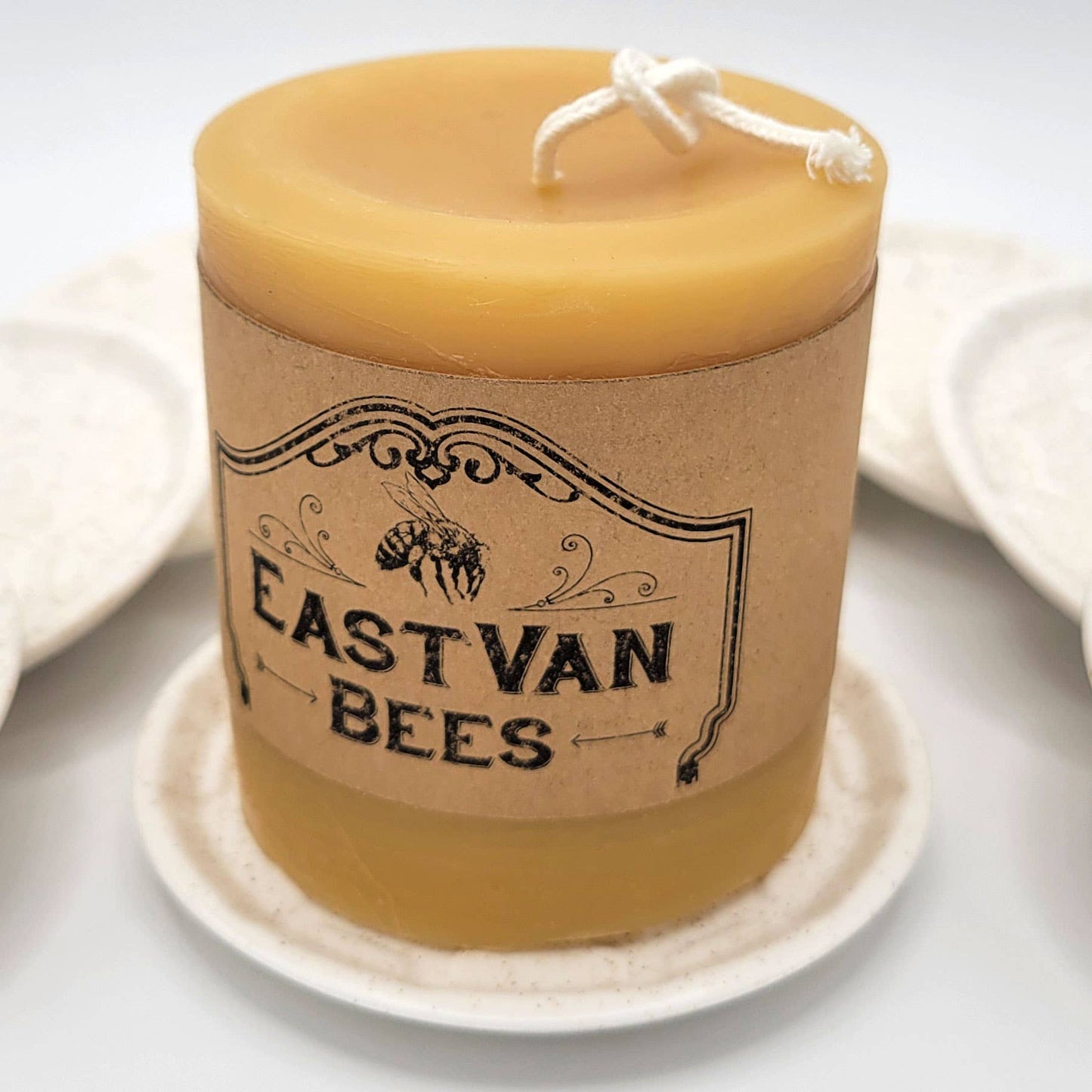 Nordic -Hygge-style candle plate