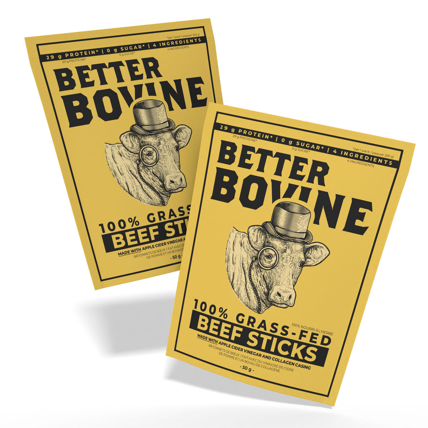 Better Bovine 100% Grassfed Beef Sticks